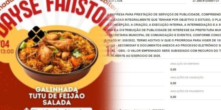 Enquanto escola faz Galinhada para consertar ar-condicionado, gestão municipal torra R$ 1 milhão da Educação em Publicidade