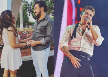 Fã realiza sonho de ser pedida em casamento em show de Luan Santana