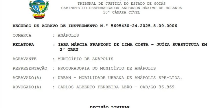 Tribunal de Justiça suspende liminar que reconhecia planilha financeira da Urban com custo de R$ 8,19