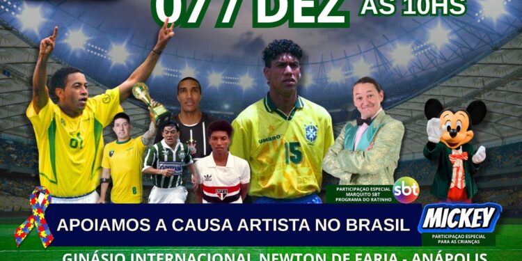 Jogo das Estrelas reúne campeões mundiais em Anápolis e reforça compromisso social e incentivo ao esporte na região