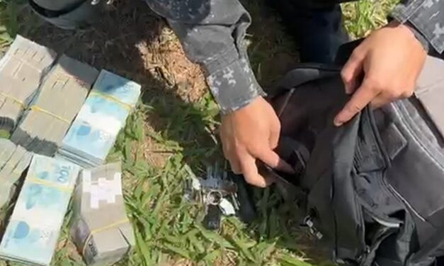 Homem é preso com R$ 850 mil dentro de mochila em Hidrolândia