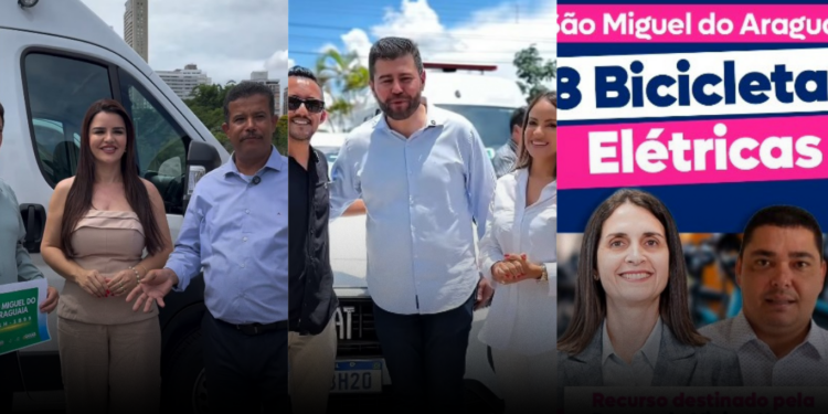 Deputados de Anápolis disputam atenção de São Miguel do Araguaia com doação de van, carro e até bicicletas elétricas