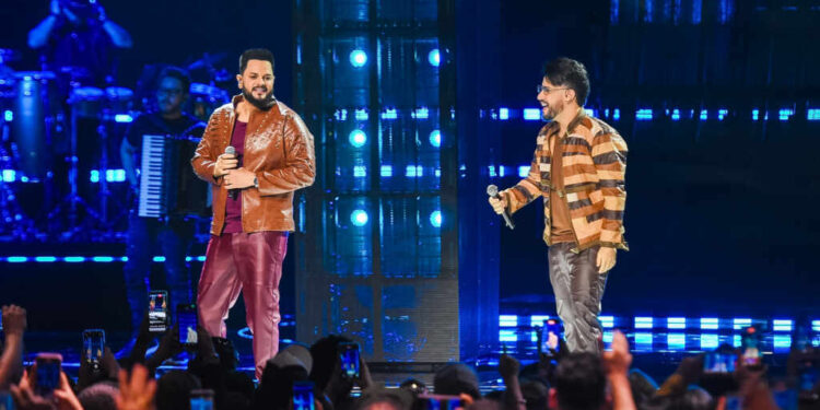 Diego & Victor Hugo gravam projeto em noite histórica em São Paulo com grandes nomes da música