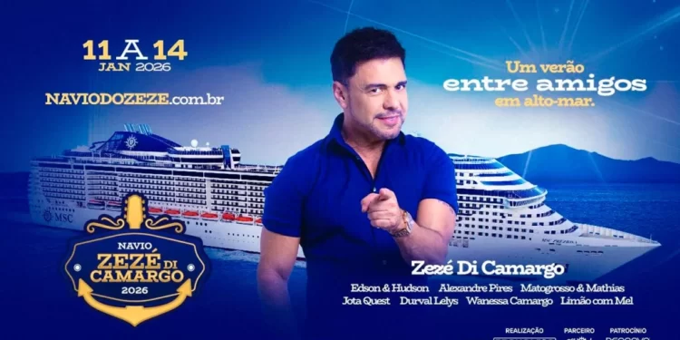 Navio do Zezé 2026 reúne artistas de vários estilos e promete repertórios com grandes sucessos e animação