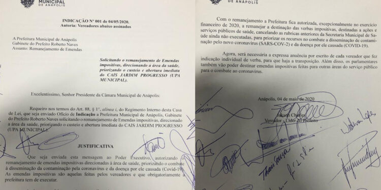 Em 2020, vereadores autorizaram uso de R$ 3,6 milhões das verbas impositivas para custeio da Saúde