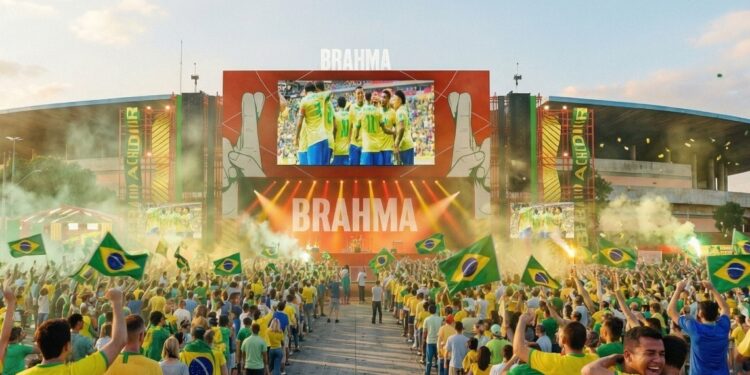 Telões gigantes, shows e dia inteiro de festa: o que a Brahma prepara em Goiás para a Copa do Mundo