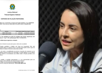 Após anunciar que mudaria de partido após prazo, Graciele aparece com dupla filiação no TSE