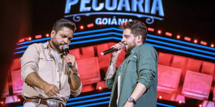 Fred e Fabrício levam verdadeiro espetáculo ao palco da Pecuária de Goiânia, em noite com mais de 70 mil pessoas