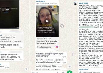 “Essa bosta de Maria da Penha”, diz médico em mensagem em que pede que amigos denunciem postagem do AD