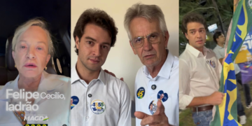Felipe Cecilio “rouba” faixas de Madga Mofato, é chamado de “ladrão”, leva multa e terá de devolver propagandas