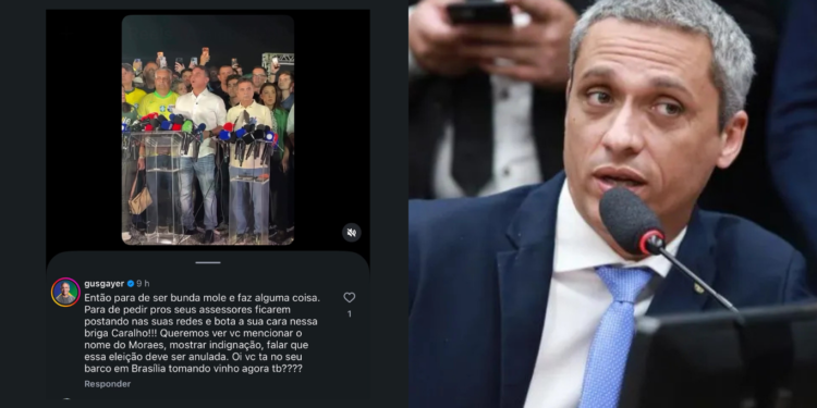 “Para de ser bunda mole e faz alguma coisa”, dispara Gustavo Gayer sobre postura do senador Wilder Morais