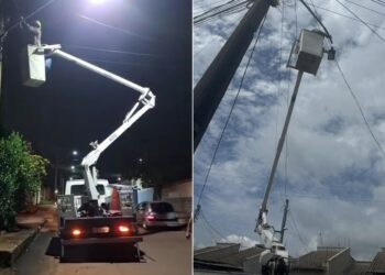 Força-tarefa revitaliza iluminação pública em Nerópolis