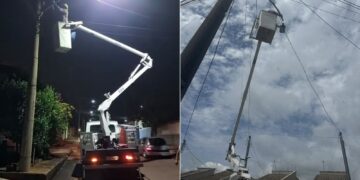 Força-tarefa revitaliza iluminação pública em Nerópolis